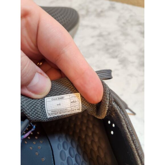 Crocs LifeRide Men’s 204967 Gray Lace-up Sneakers Size 8 - Picture 7 of 7